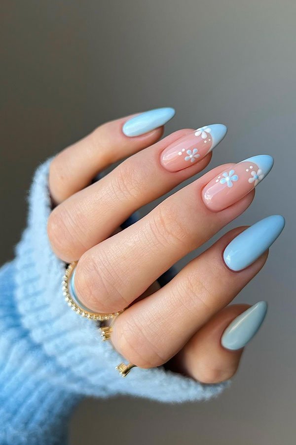 13+ Light Blue Nail Designs to Elevate Your Style in 2025